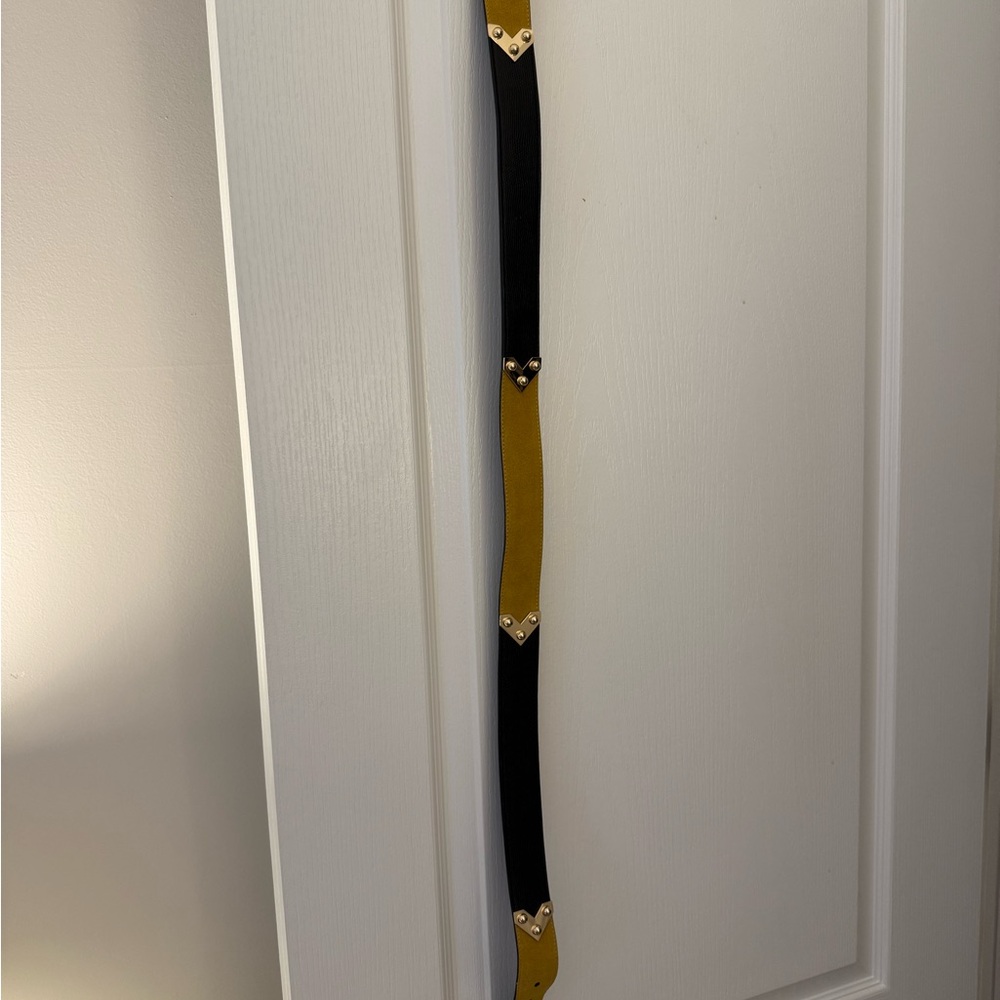 CAbi Black and Gold Belt Luxurious Accessory size M